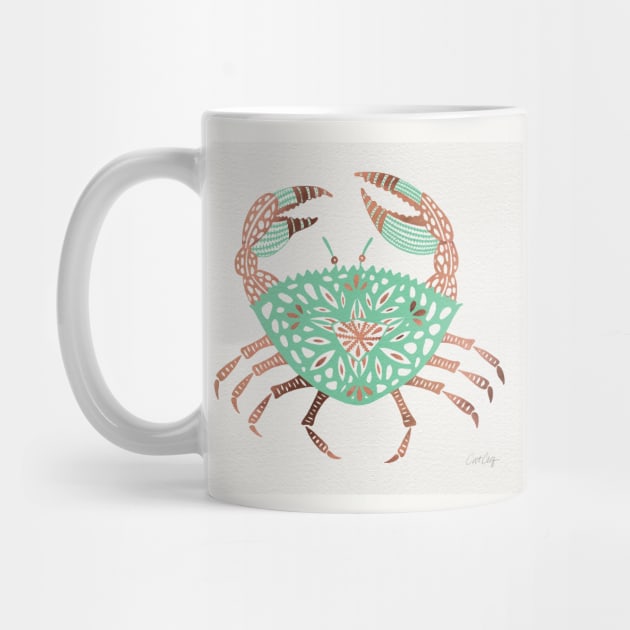 Rose Gold Mint Crab by CatCoq